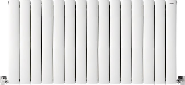 600 x 1195 mm Lilac Yatay Beyaz Alüminyum Radyatör Standart Bağlantı