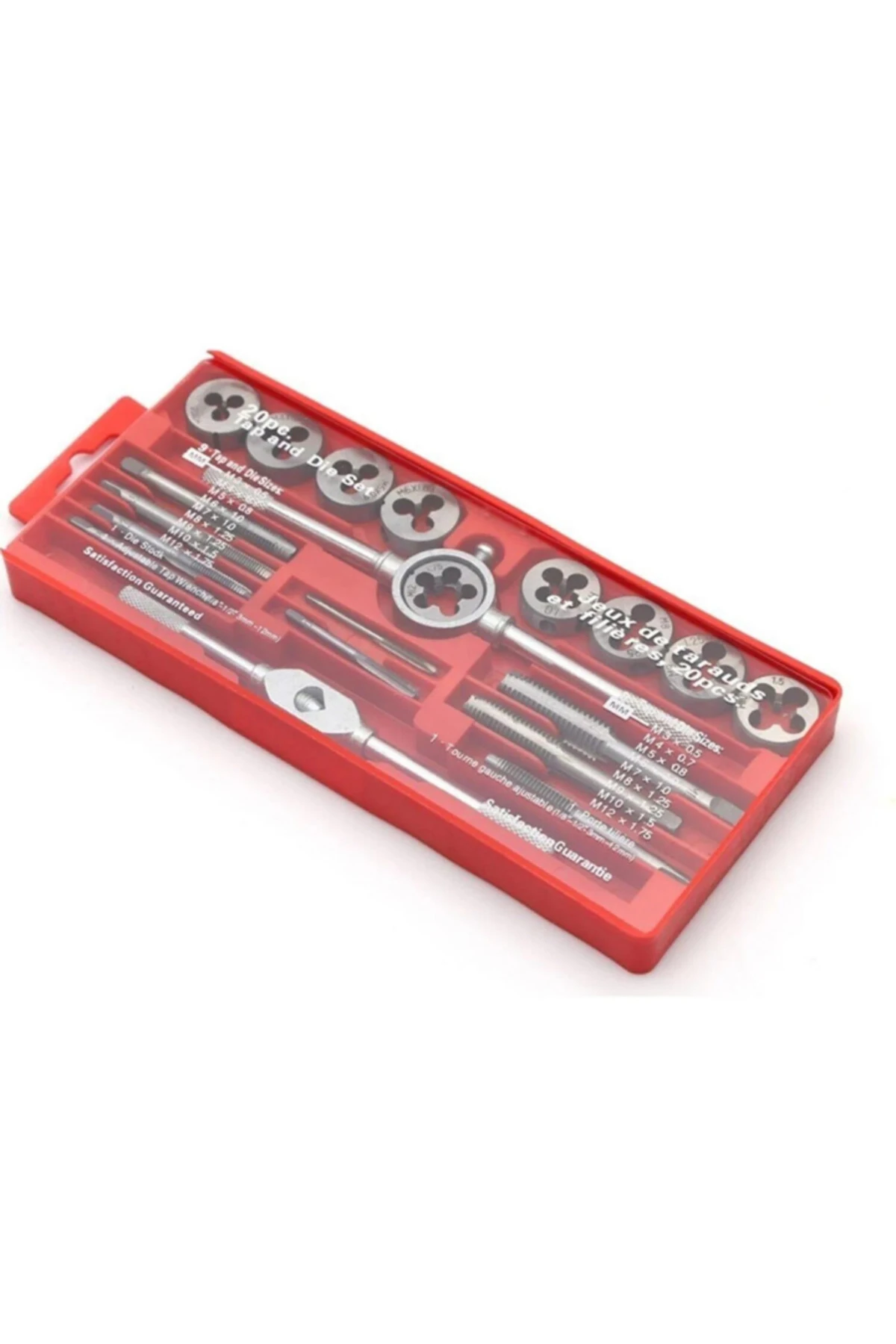 20 Parça Kılavuz ve Pafta Diş ve Yiv Açma Seti