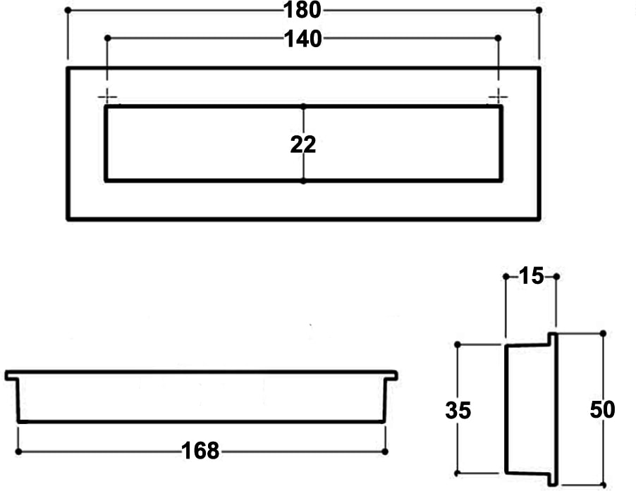 Erkul 1016 Gonca Gömme 160 mm Mat Inox Kulp