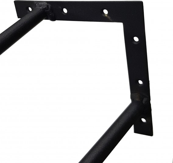 Talya 3 Lü Set Ahşap ve Kütük Sehpa Metal Firkete Ayak