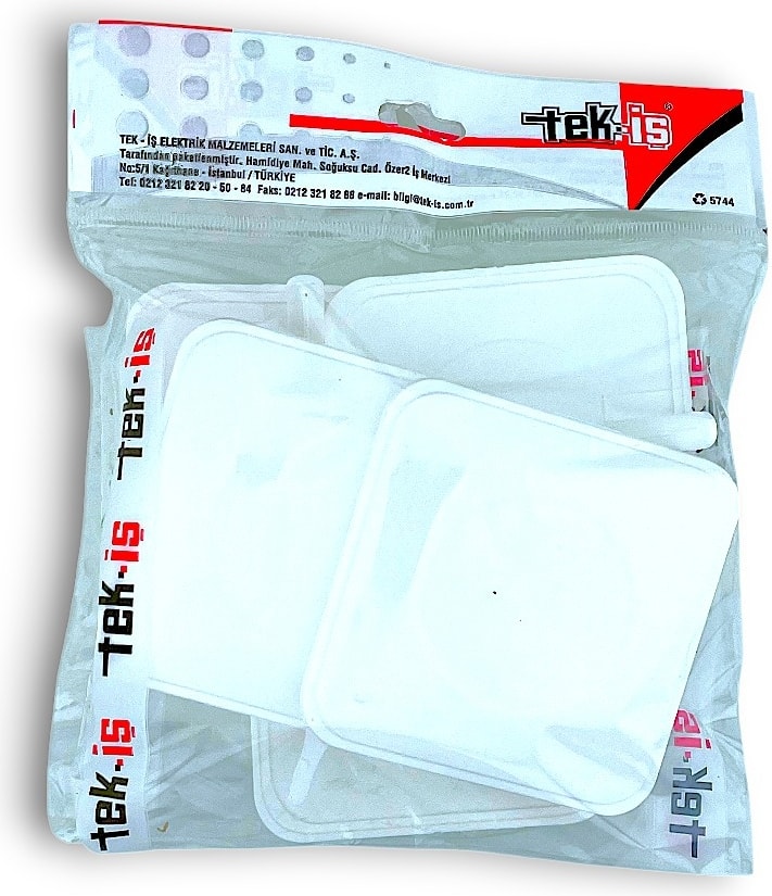 Kare Buat Boat Kapağı 9 x 9 cm 5 Adet