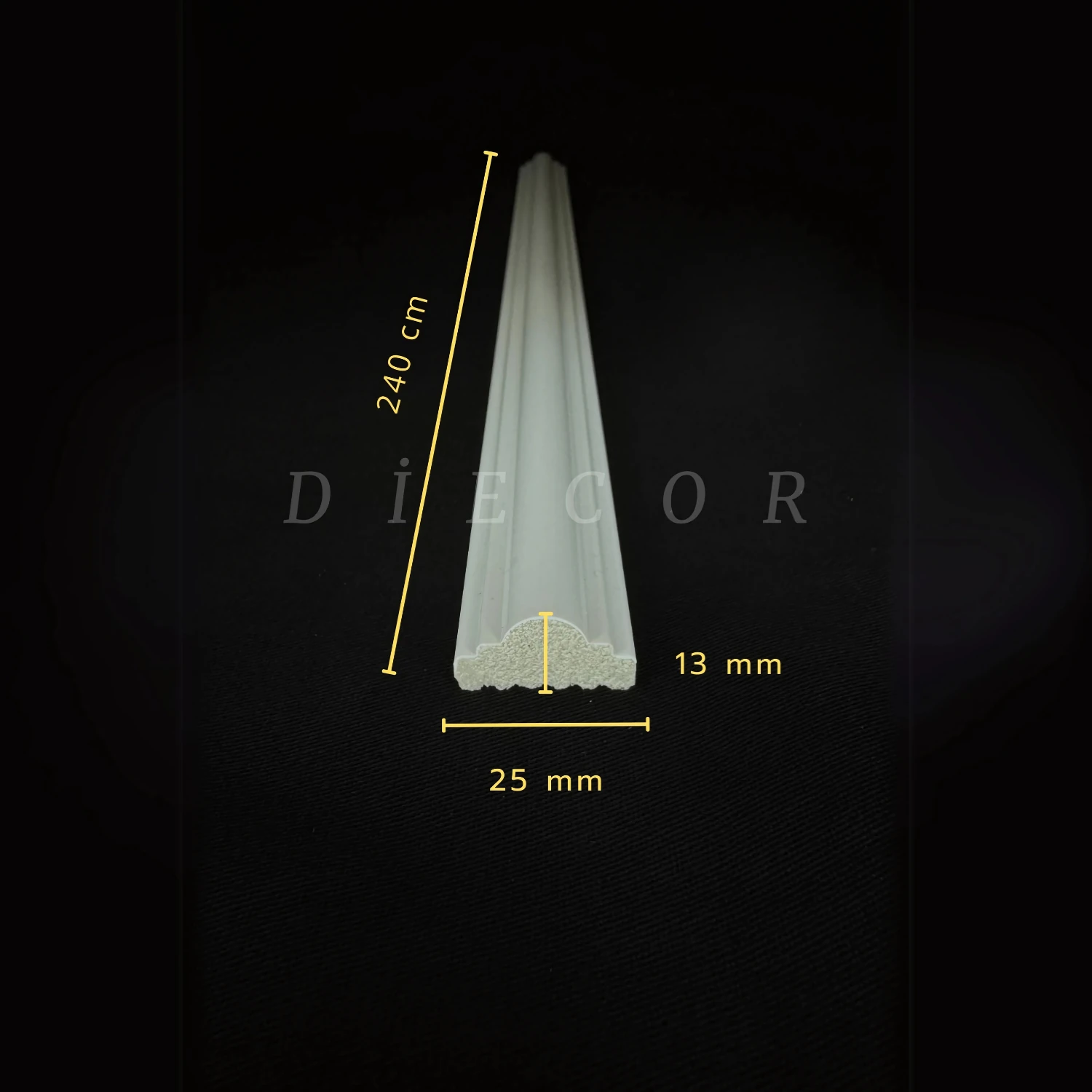 Dekoratif Boyanabilir Montaja Hazır 2,5cm Duvar Çıtası Koridor Tasarımı