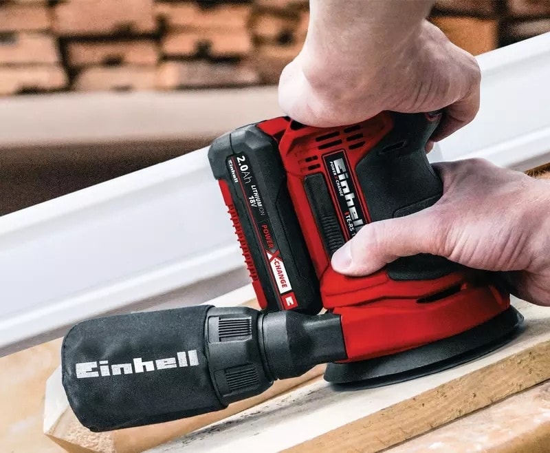 Akülü Eksantrik Zımpara TE-RS 18 Li-Solo Power X-Change (Lityum-İyon, Devir Elektroniği, Velcro Bant, 1x P80 zımpara kağıdı dahil, Akü ve Şarj Cihazı Dahil Değildir) - 4462010
