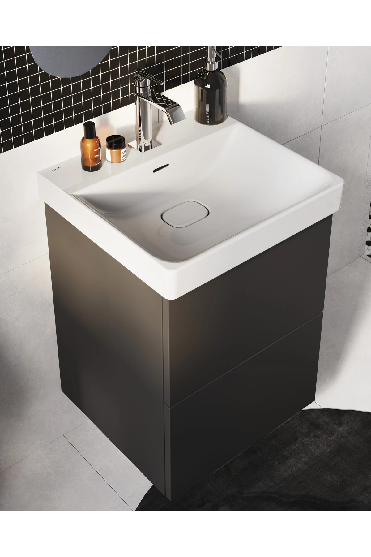 Suit A42816 Lavabo Bataryası, Üstten Kumandalı, Krom