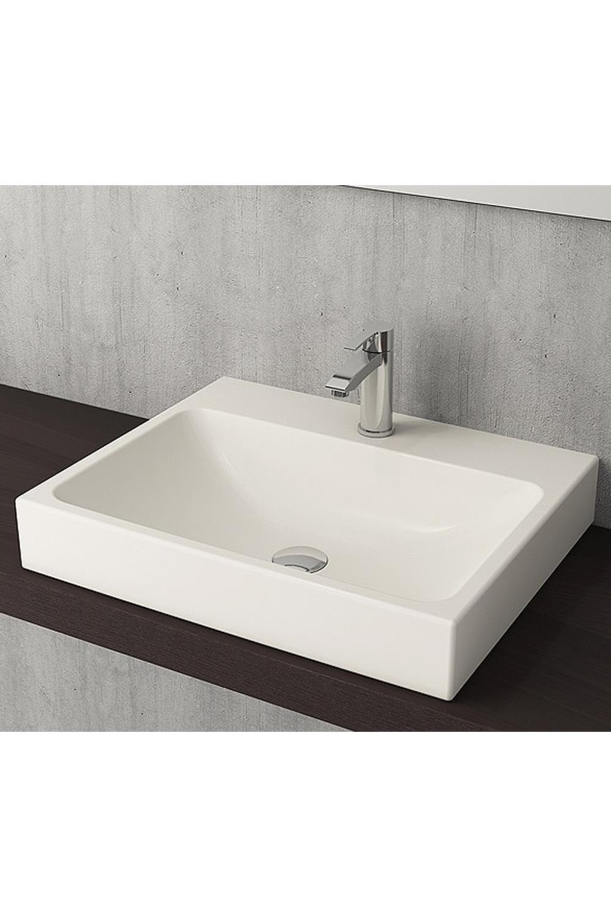 Scala 60 Cm Parlak Beyaz Tezgah Üstü Lavabo 1077-001-0126