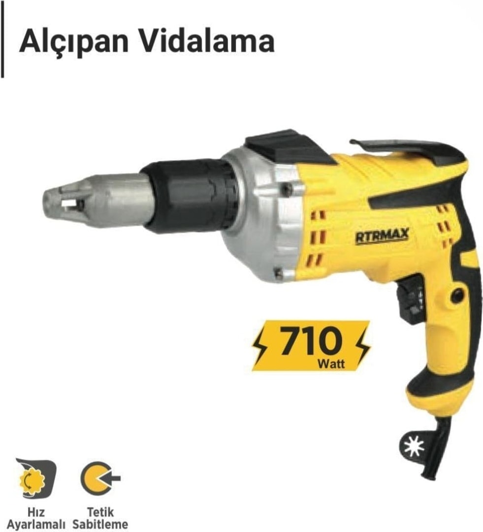 Alçıpan Vidalama RTM3110, Sağlam ve Dayanıklı Yapı Malzemesi.