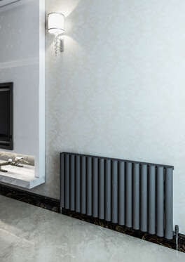 Ula Yatay Alüminyum Radyatör 1185X600 Pütürlü Antrasit (7946)