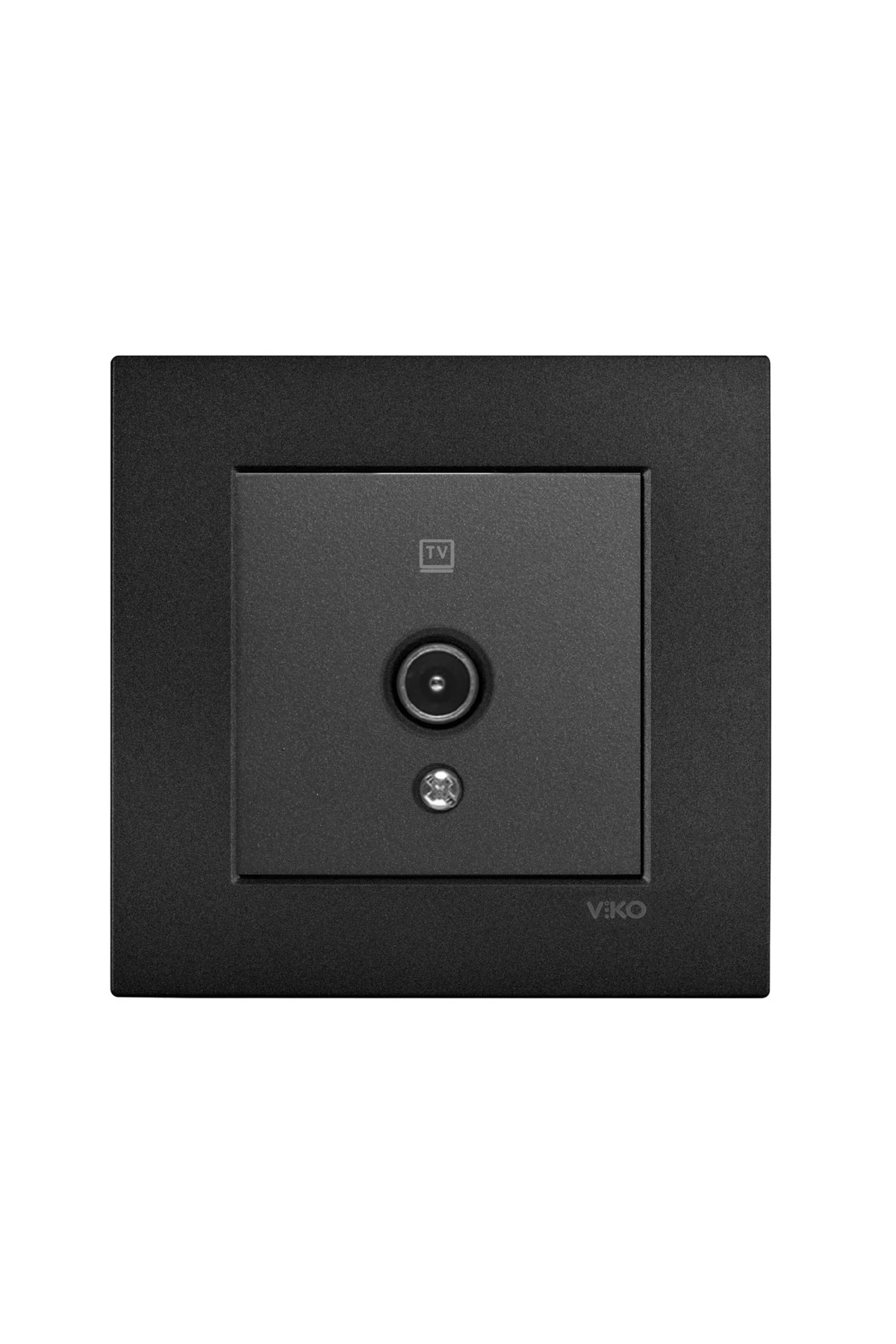 NOVELLA TV PRİZİ F DİŞİ SİYAH (ÇERÇEVE DAHİL)