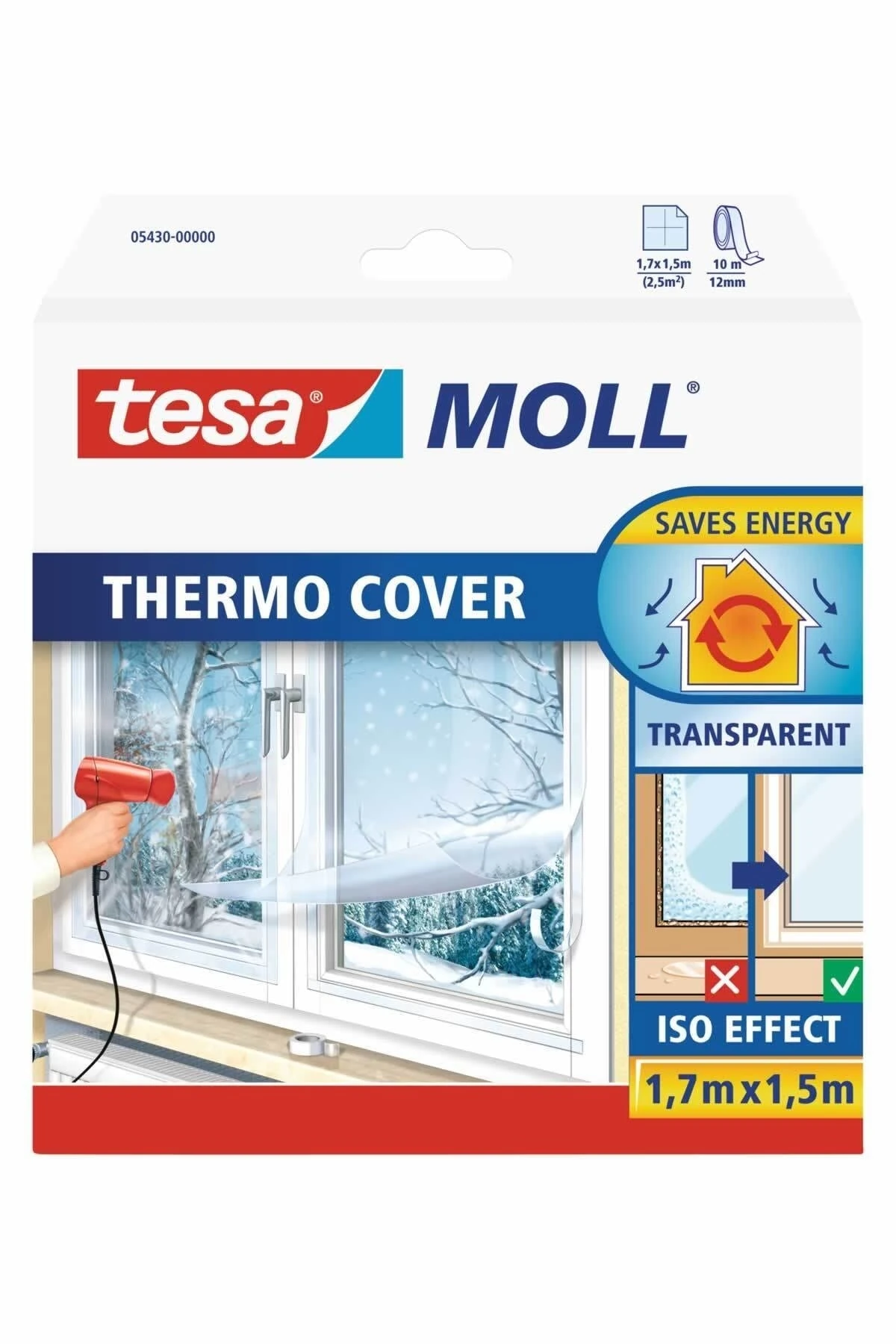 Thermo Cover Izolasyon Yalıtım Filmi, Camlar Için, Şeffaf