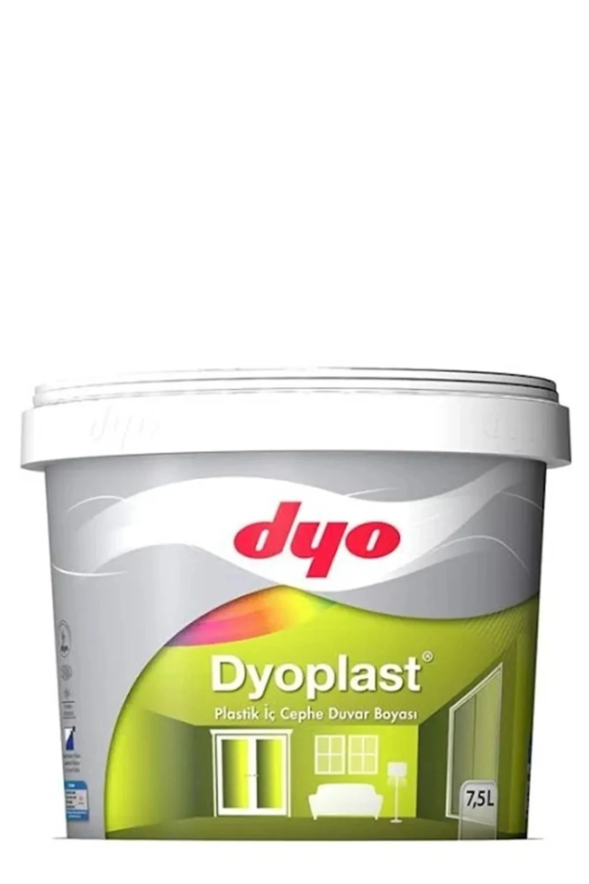 Dyo Plast Plastik Iç Cephe Duvar Boyası 7,5 Lt Sınav Sarısı