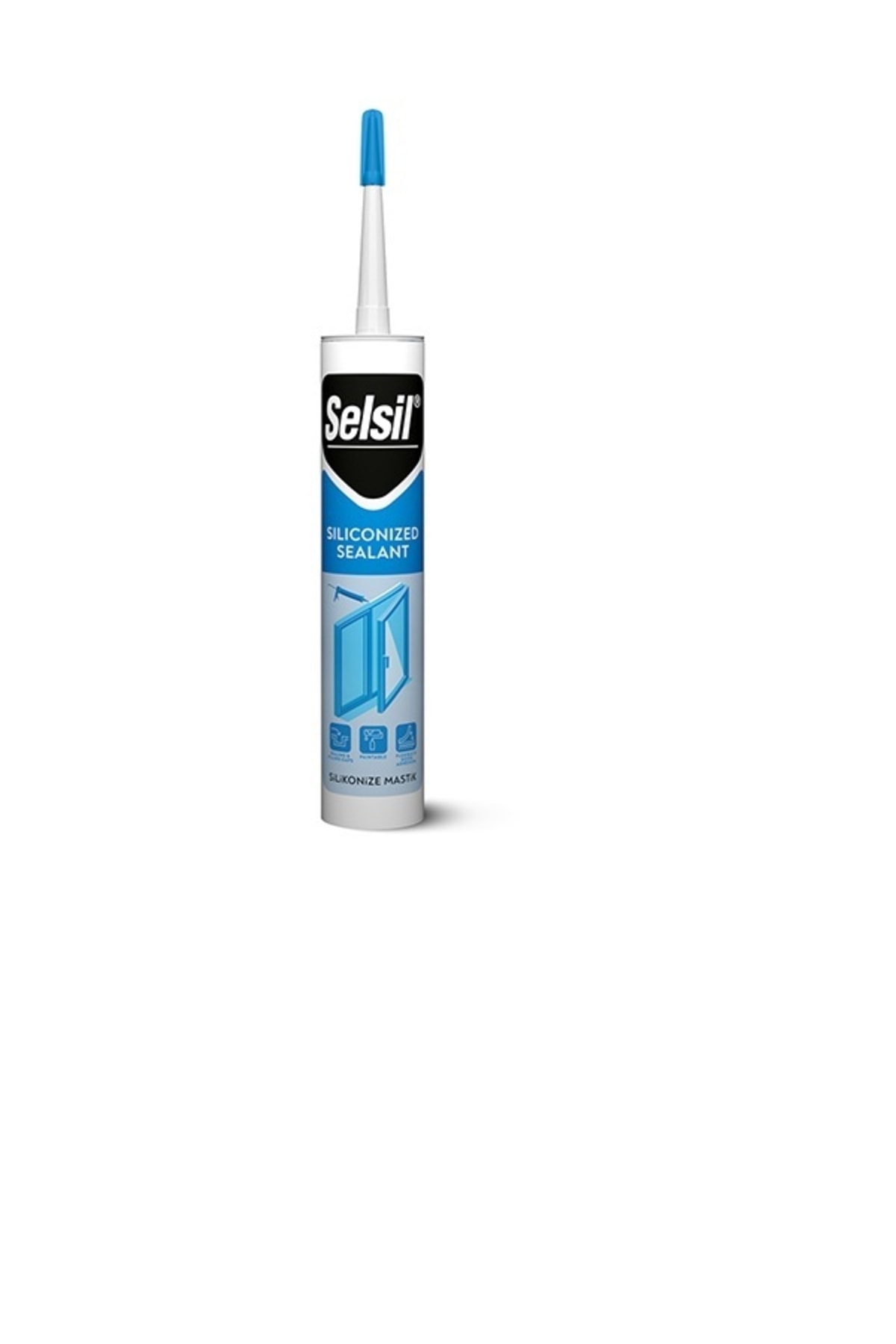 SELSİL Silikonize Mastik 500 gr Beyaz Koli 25 Adet