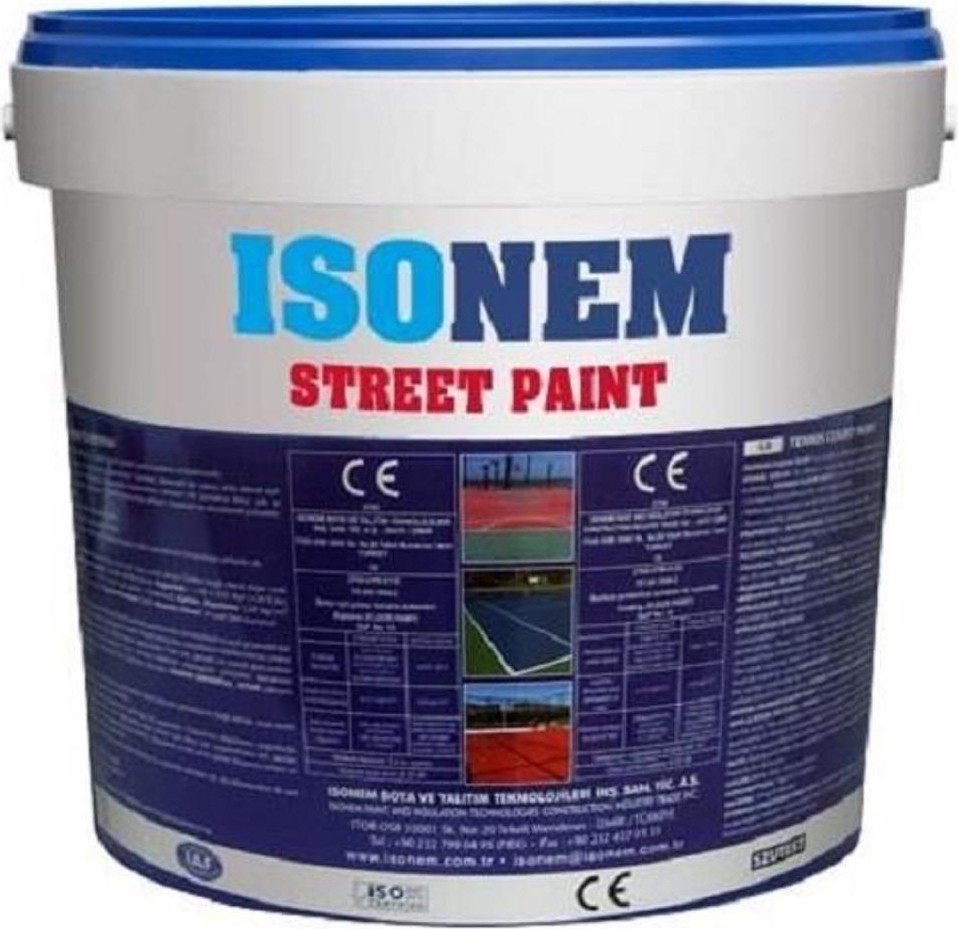 Isonem Street Paint Asfalt ve Beton Zemin Boyası 10 kg Paprika