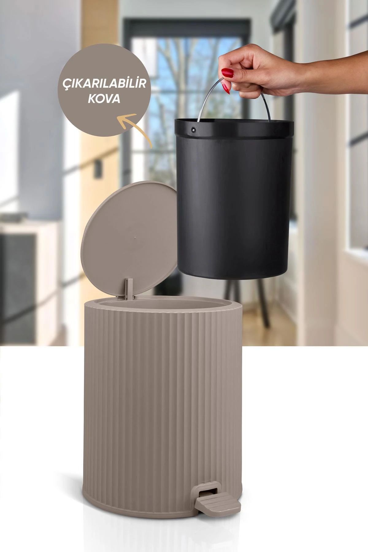 Coliseum Vizon Pedallı Çöp Kovası
