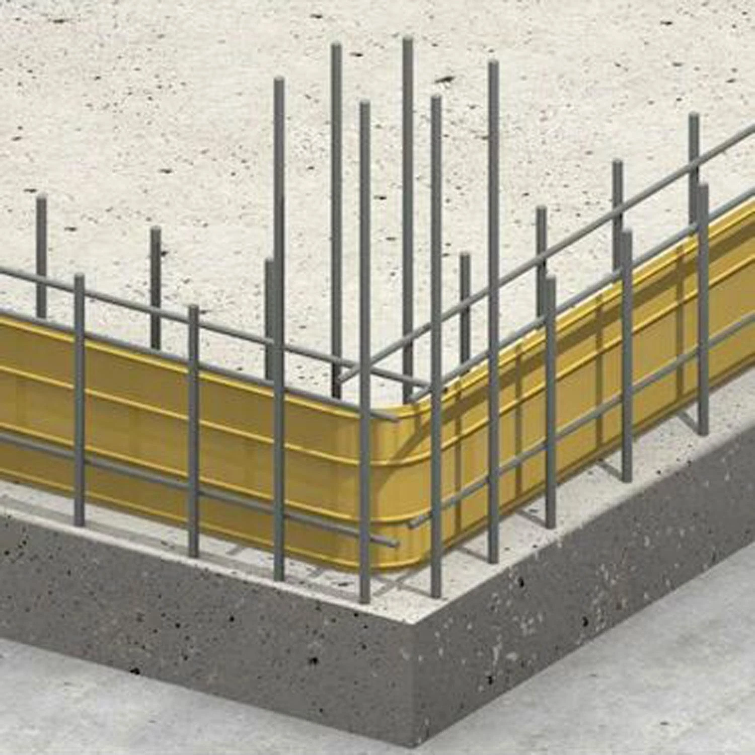 25 Metre Teknomer Pvc Su Tutucu Bant Su Yalıtımı Inşaat Perde Temel Arasına Yalıtım Bandı 25 Metre