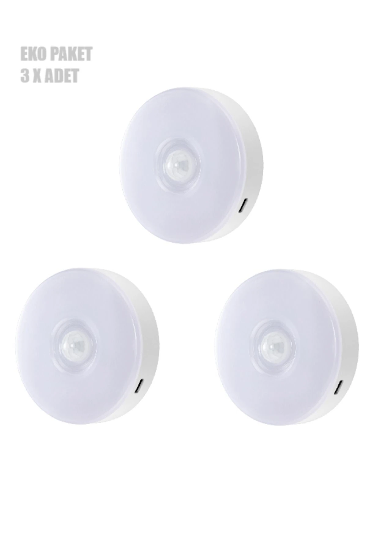 3'lü Eko Paket Şarjlı Kabinet Sensörlü Mıknatıslı Ct-5180