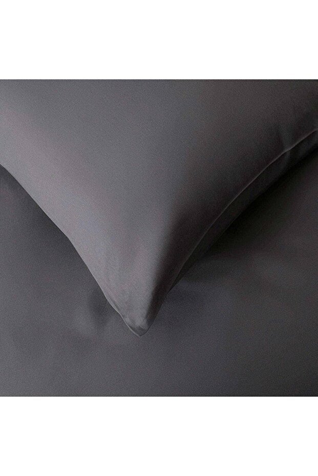 Alana Nevresim Seti Tek Kişilik 160x220 Cm Antrasit
