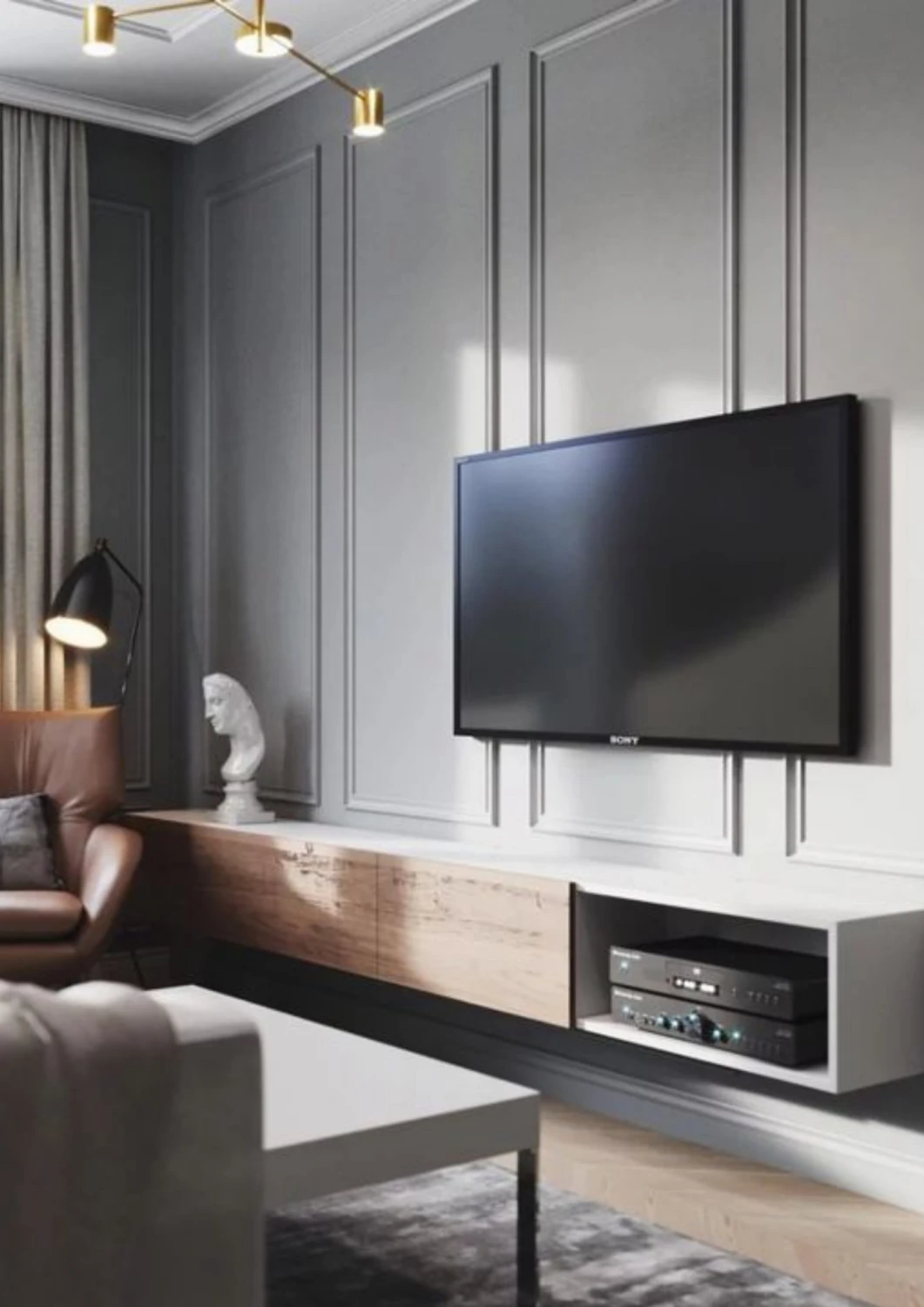 Dekoratif Boyanabilir 5 Adet 4 cm Eğimli Polistren Duvar Çıtası