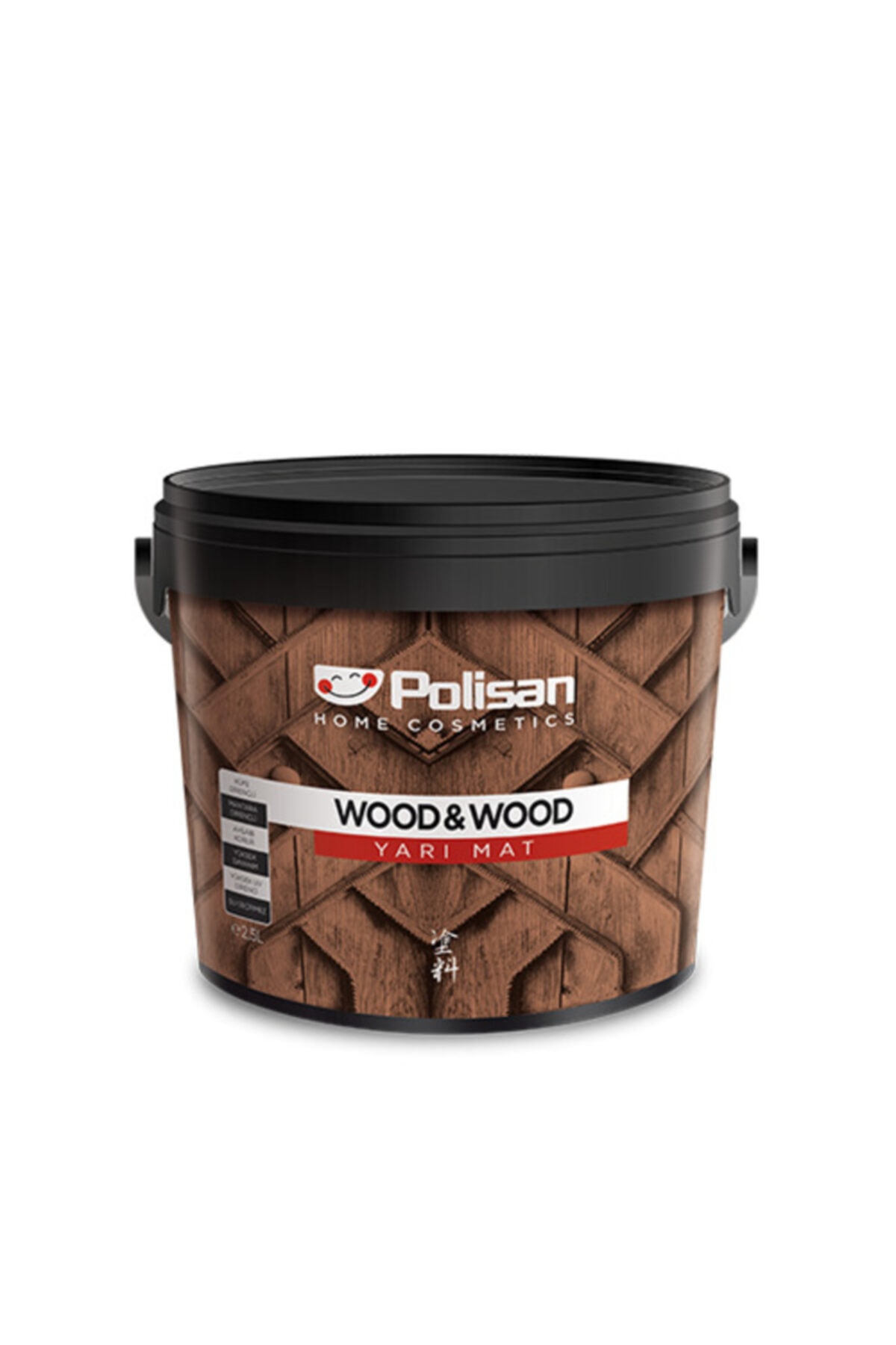 Wood&wood Anti Aging Ahşap Verniği Yarımat Su Bazlı 2,5lt Tütün