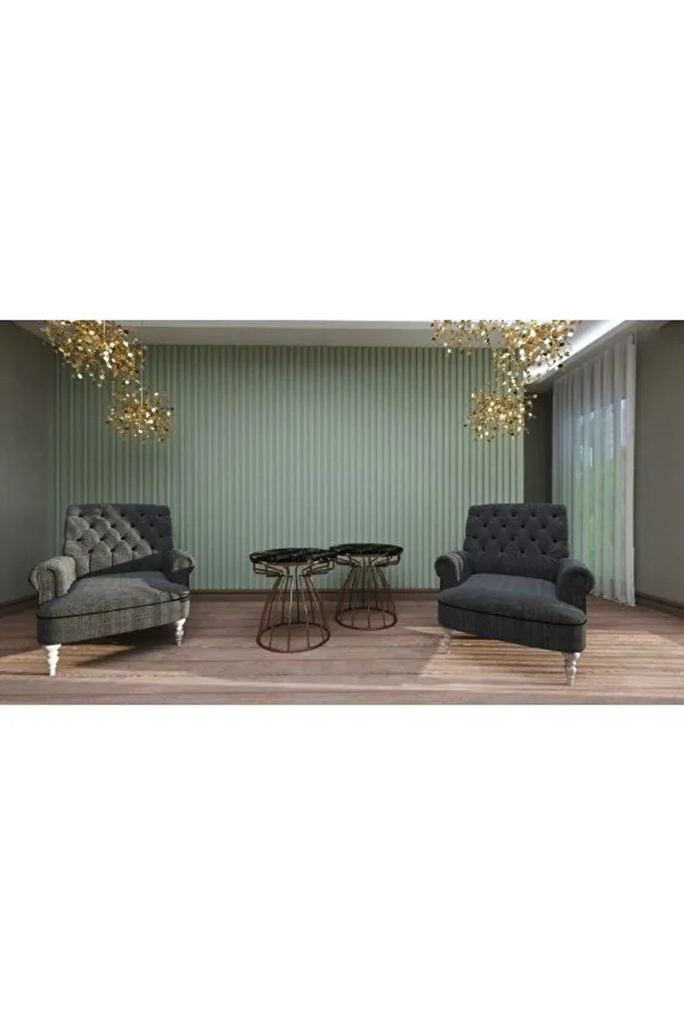 16x290cm 1 Adet ATC Ördek Başı Yeşil Prefabrik Ofis Konut Dekoratif PVC Kaplama Lambiri Duvar Paneli