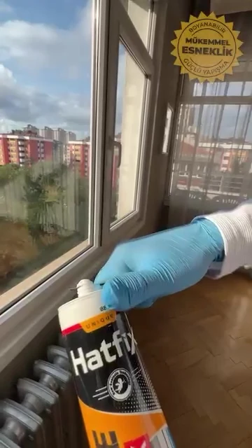 Strafor Panel Duvar Çıtası Yapıştırıcı Silikonize Mastik 450gr