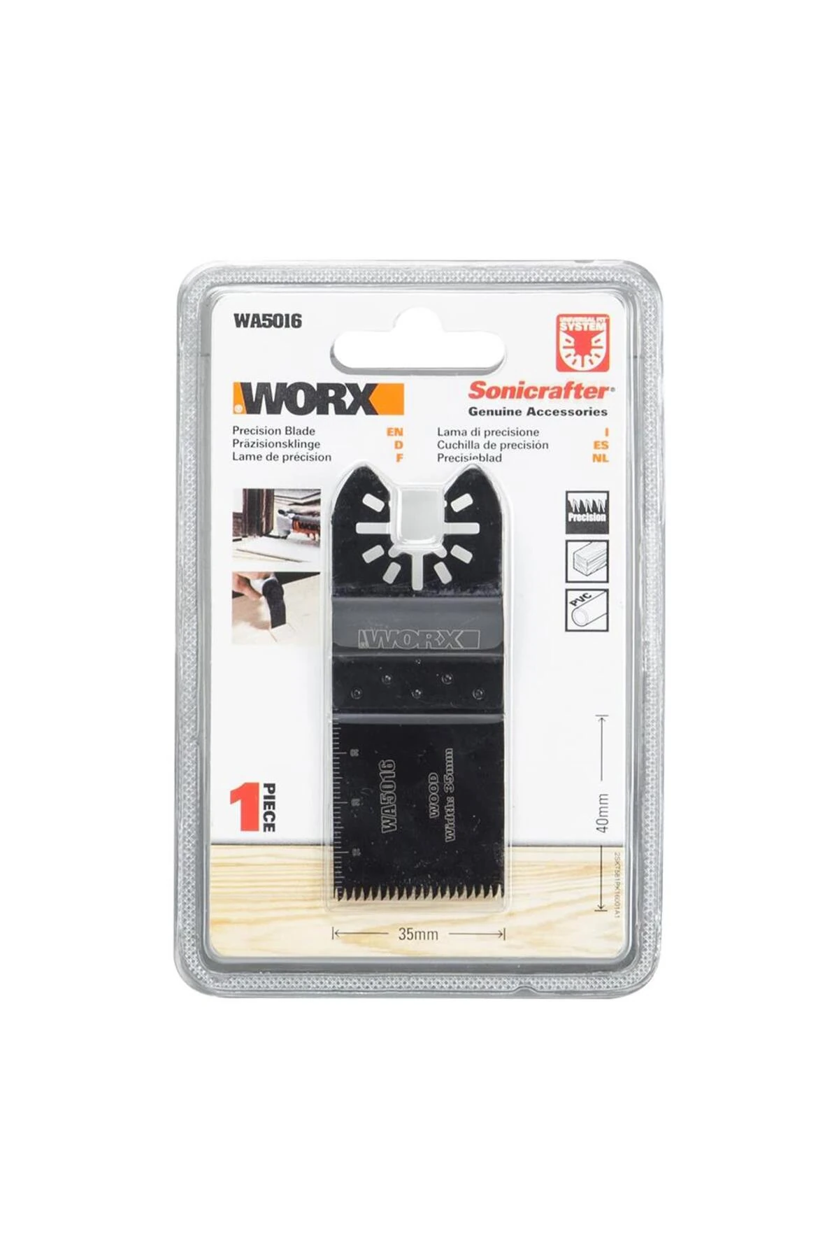 WA4948 Çok Amaçlı Raspalama Makinası İçin 35x40mm Ahşap, Fiberglas, PVC Universal Kesme Bıçağı