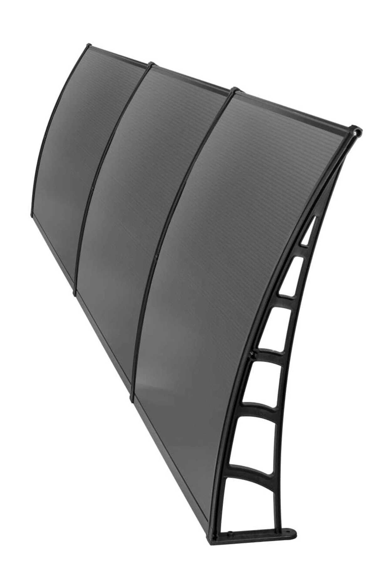 Cosmos Kapı Pencere Üstü Pratik Sundurma 105x360 Cm - Siyah