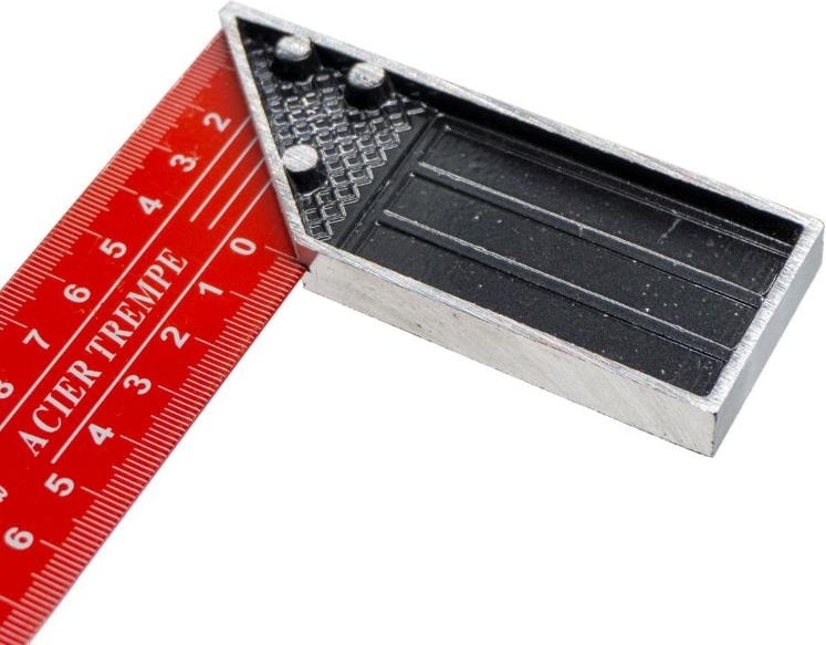 300 mm 30 cm Alüminyum Marangoz Gönye Metal Gövde Açılı Ölçüm Cetveli Ahşap Inşaat Hassas Gönye