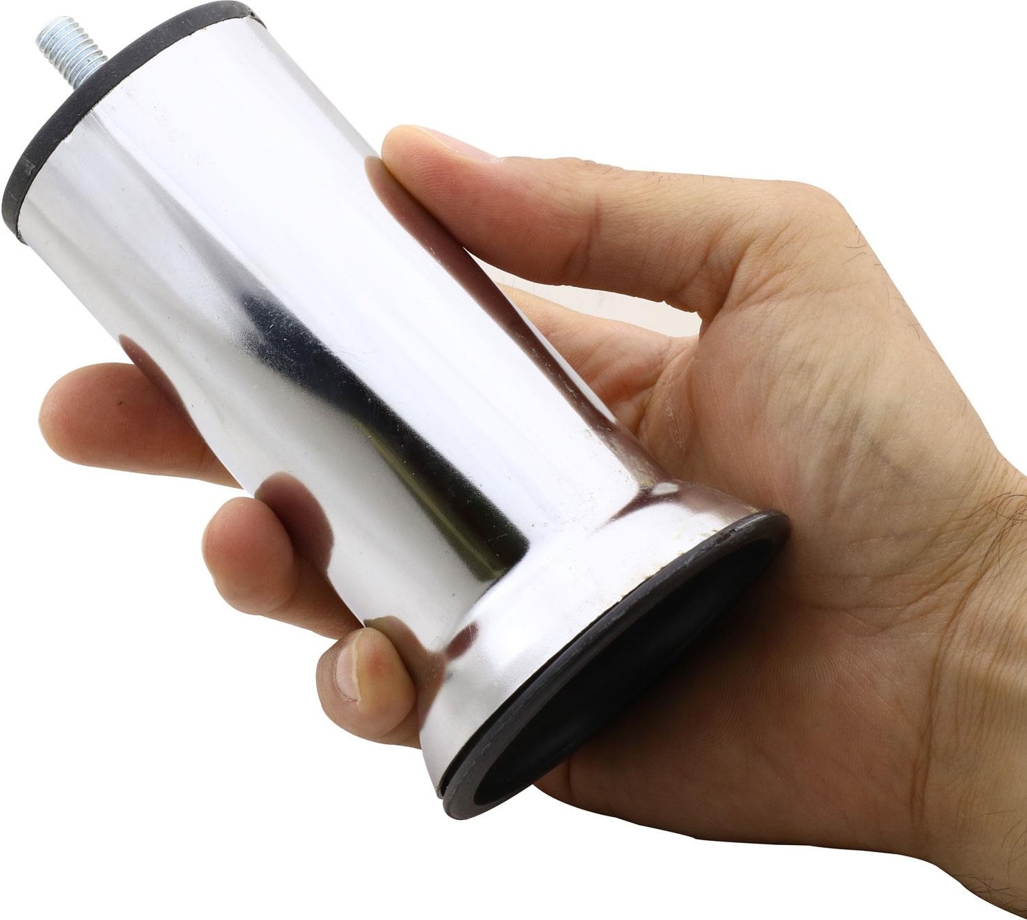 Baza Koltuk Kanepe Mobilya Yatak Çekyat Ayağı Ince Diş Metrik 8 Mm Krom Metal Ayakları 12 Cm 8 Adet