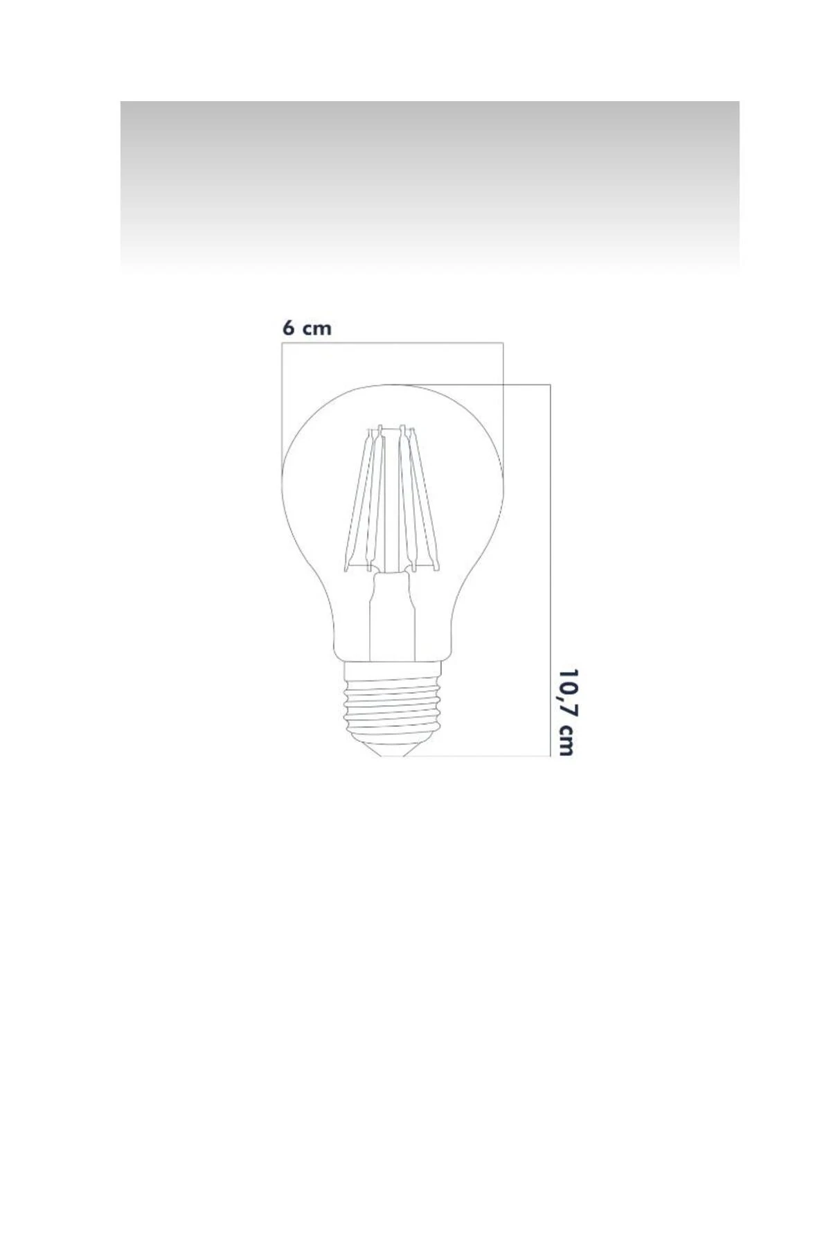 Beyaz A60 Ampül Led Ampul 6500k E27 ( Beyaz ) ( A60 )