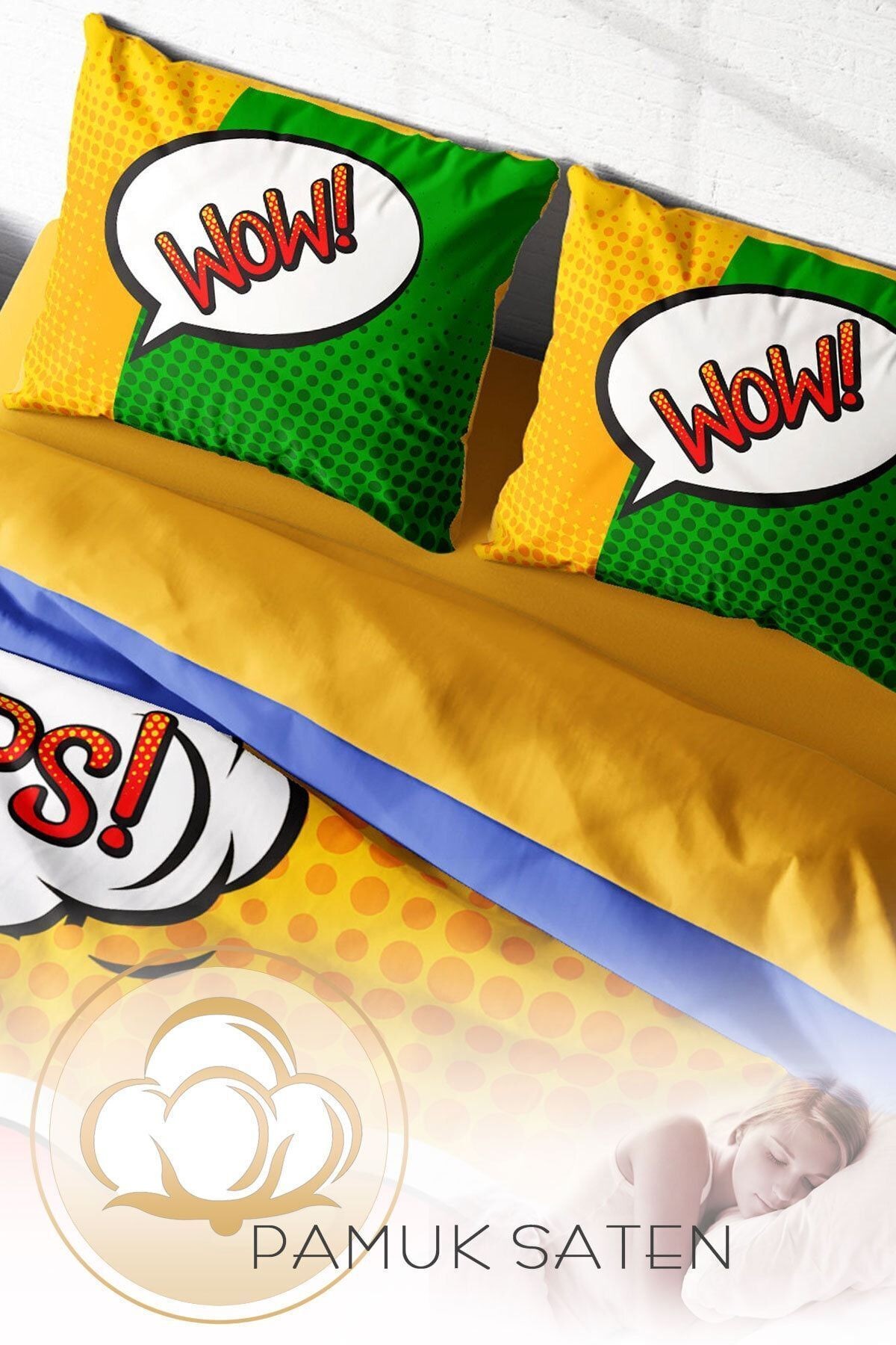 Ooops Lips 3d Çift Kişilik Nevresim Takımı