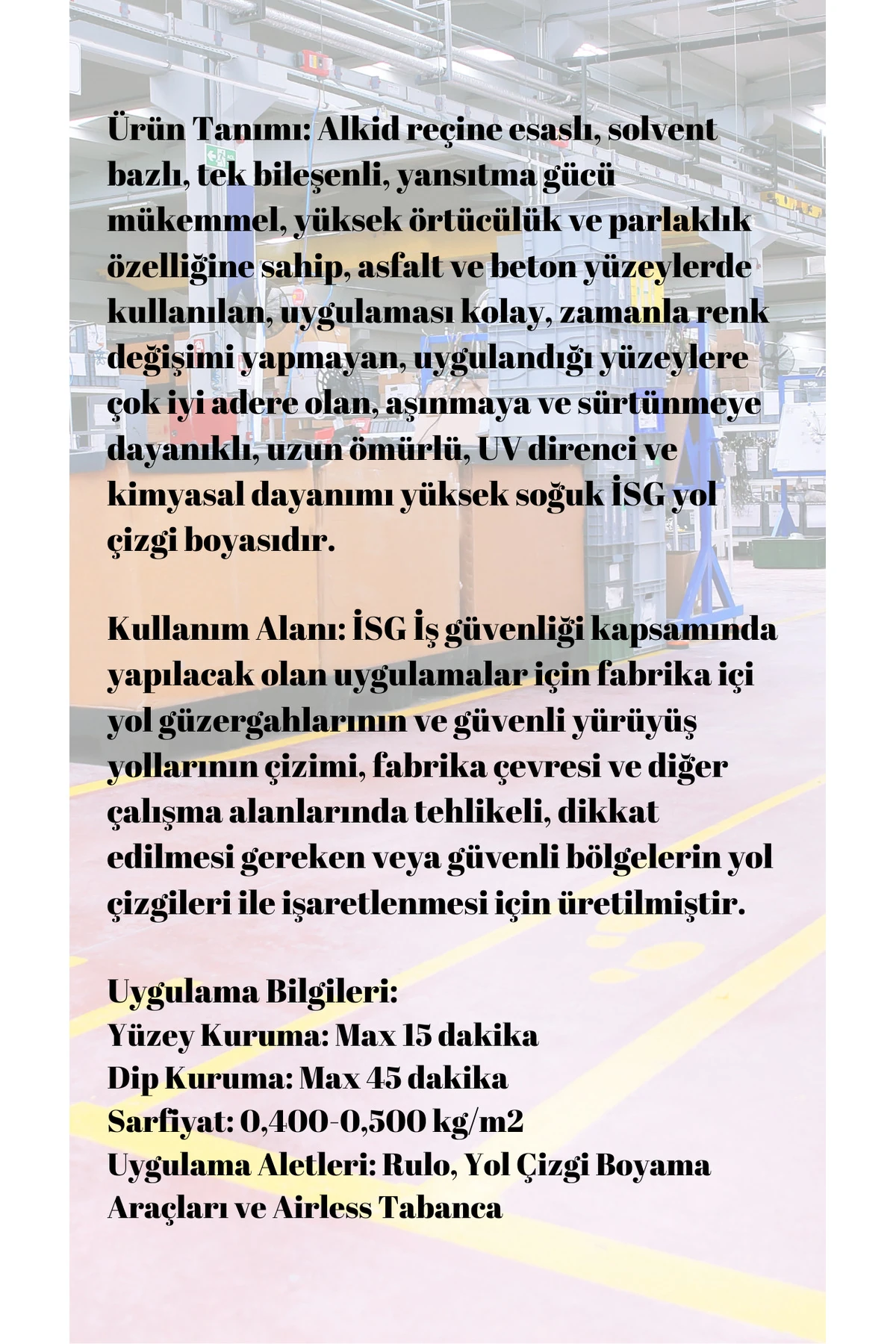 Fors Classic Forceful İSG Yol Çizgi Boyası Kırmızı 3Kg