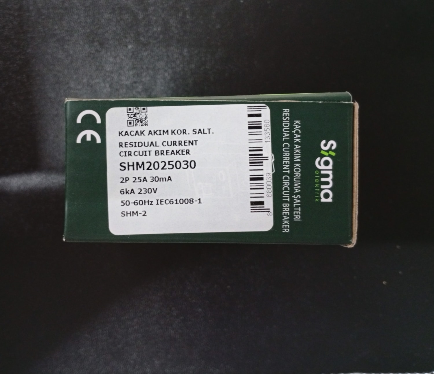 SHM2025030-SHM 2p 30MA 25A 6ka Kaçak Akım Koruma Şalteri (Kaçak Akım Rölesi)