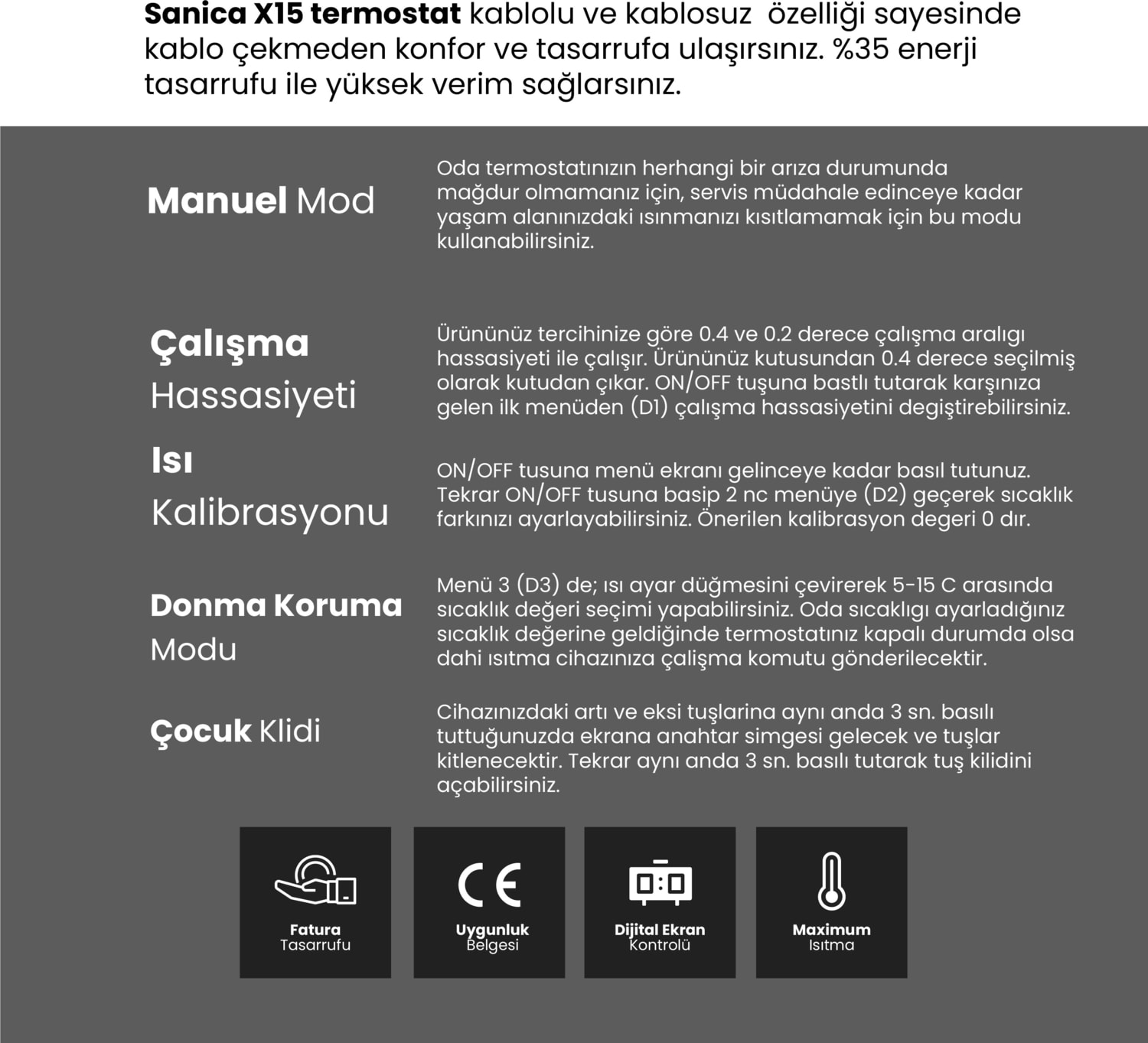 X15 Oda Termostatı