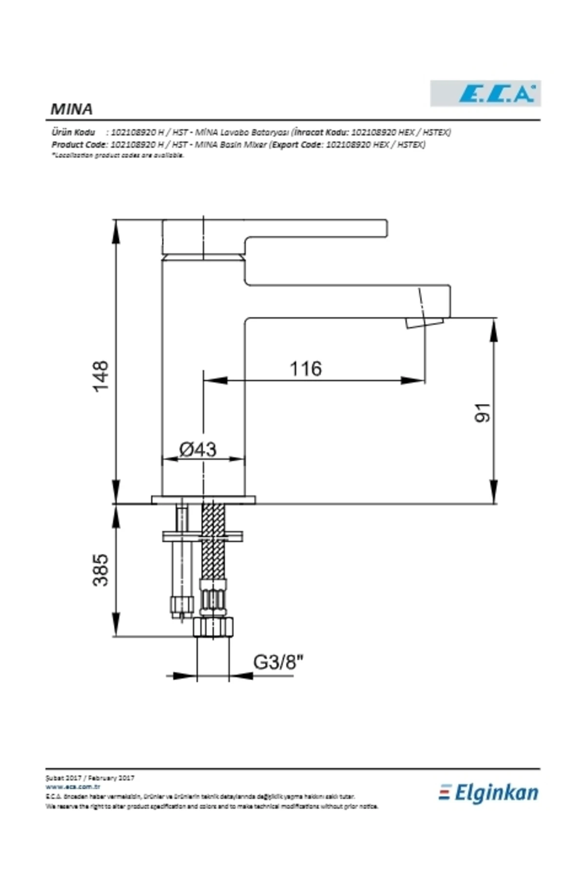 Mina Lavabo Bataryası