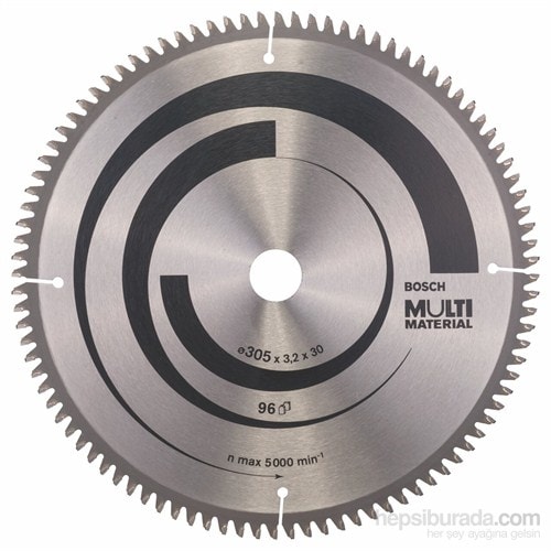 BOSCH - Çoklu Malzeme İçin Daire Testere Bıçağı - 305 X 30 X 3,2 Mm, 96 Diş