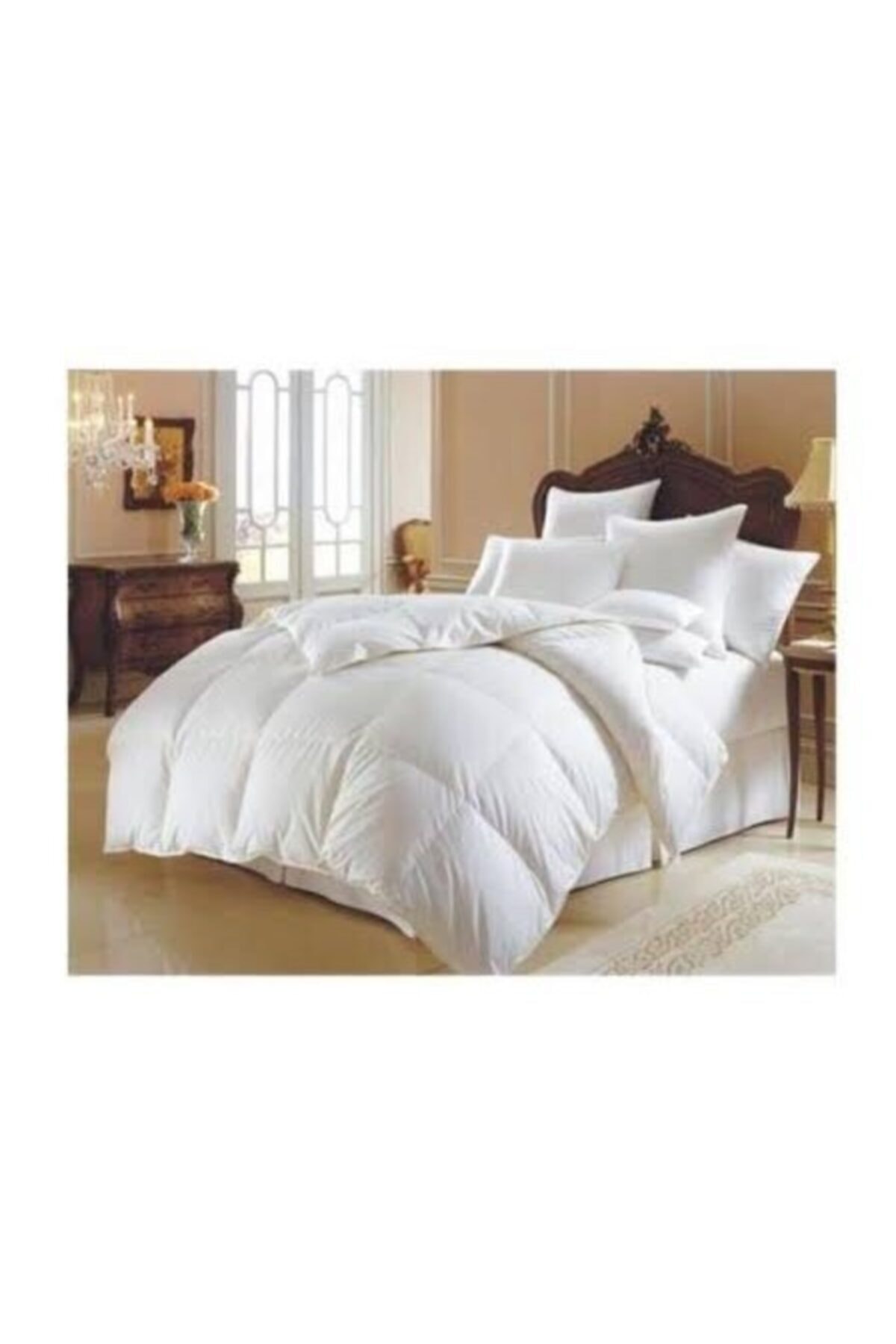Çift Kişilik Yorgan Micro 195x215 Ve 2 Adet Silikon Yastık 50 X 70 cm