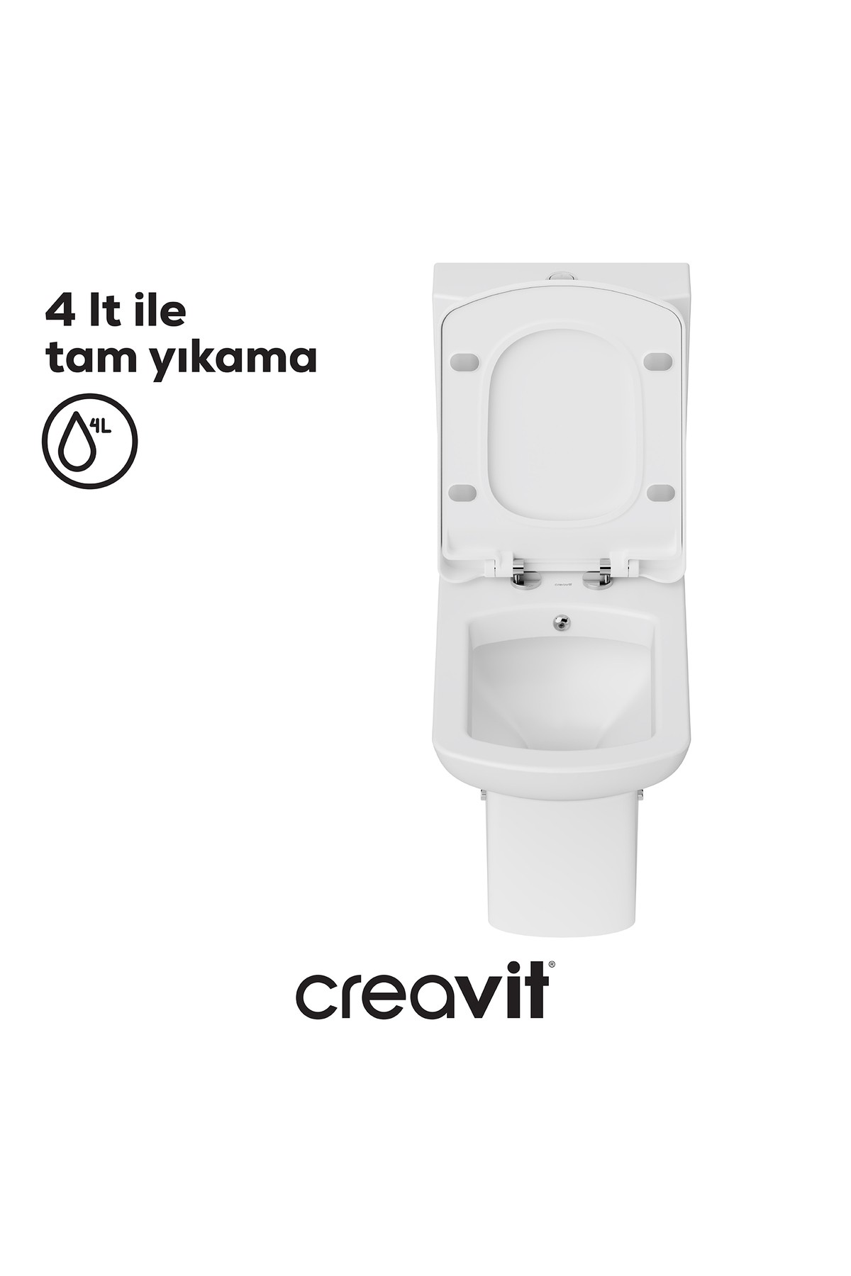 Lara Duroplast Yavaş Kapanan Klozet Kapaklı Beyaz Set