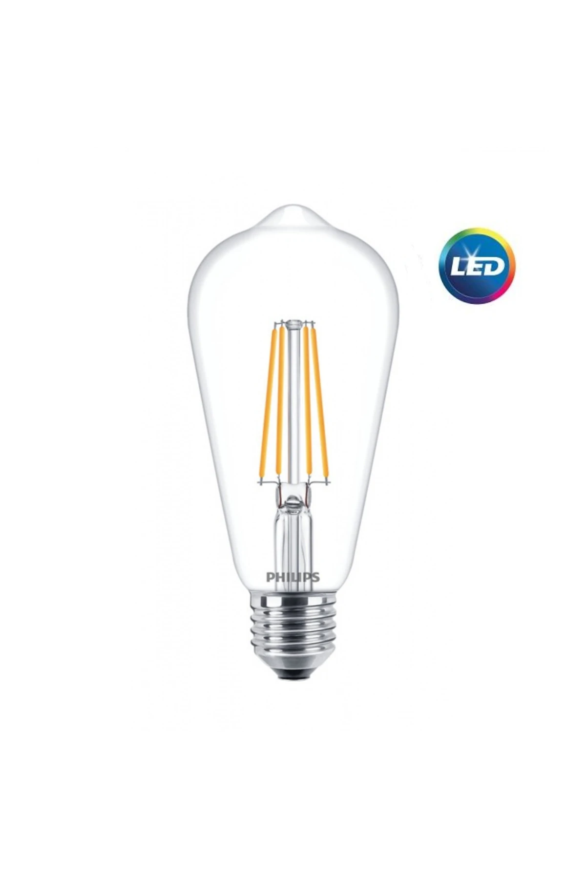 Filament Ampul Şeffaf 60 W Sarı Işık ST64 E27