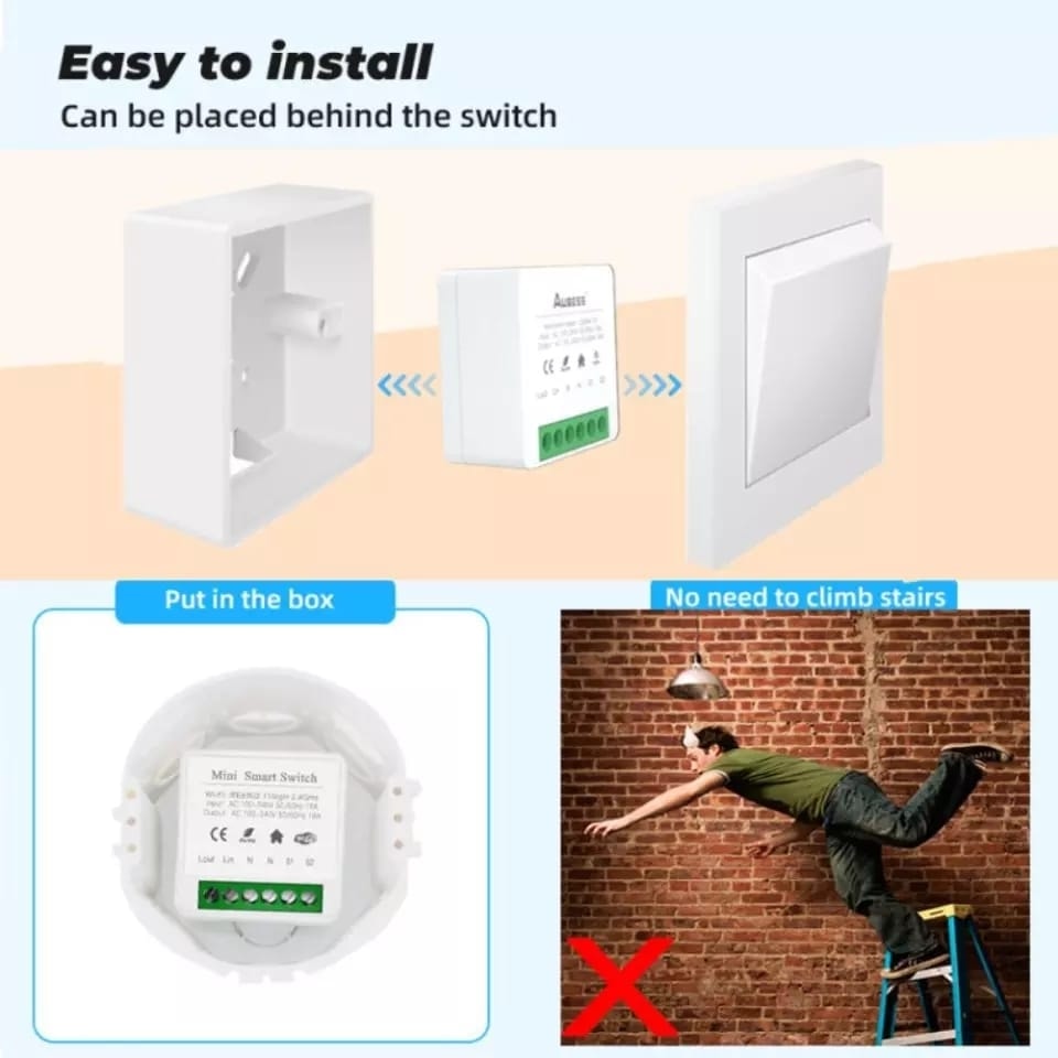 ONOFFSMART  Destekli Akıllı Wifi 16 Amperiki Yönlü Işık Anahtar