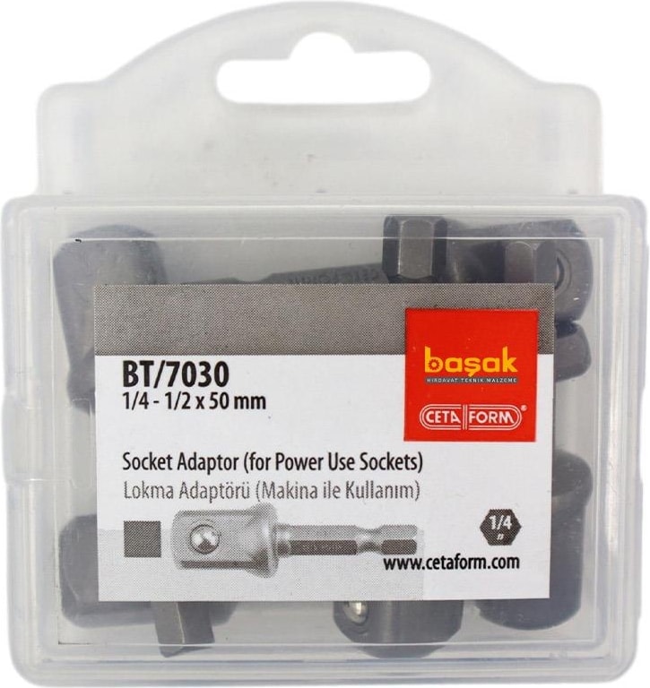 Ceta Lokma Adaptörü 1/2" - 1/4" x 50MM BT/7030