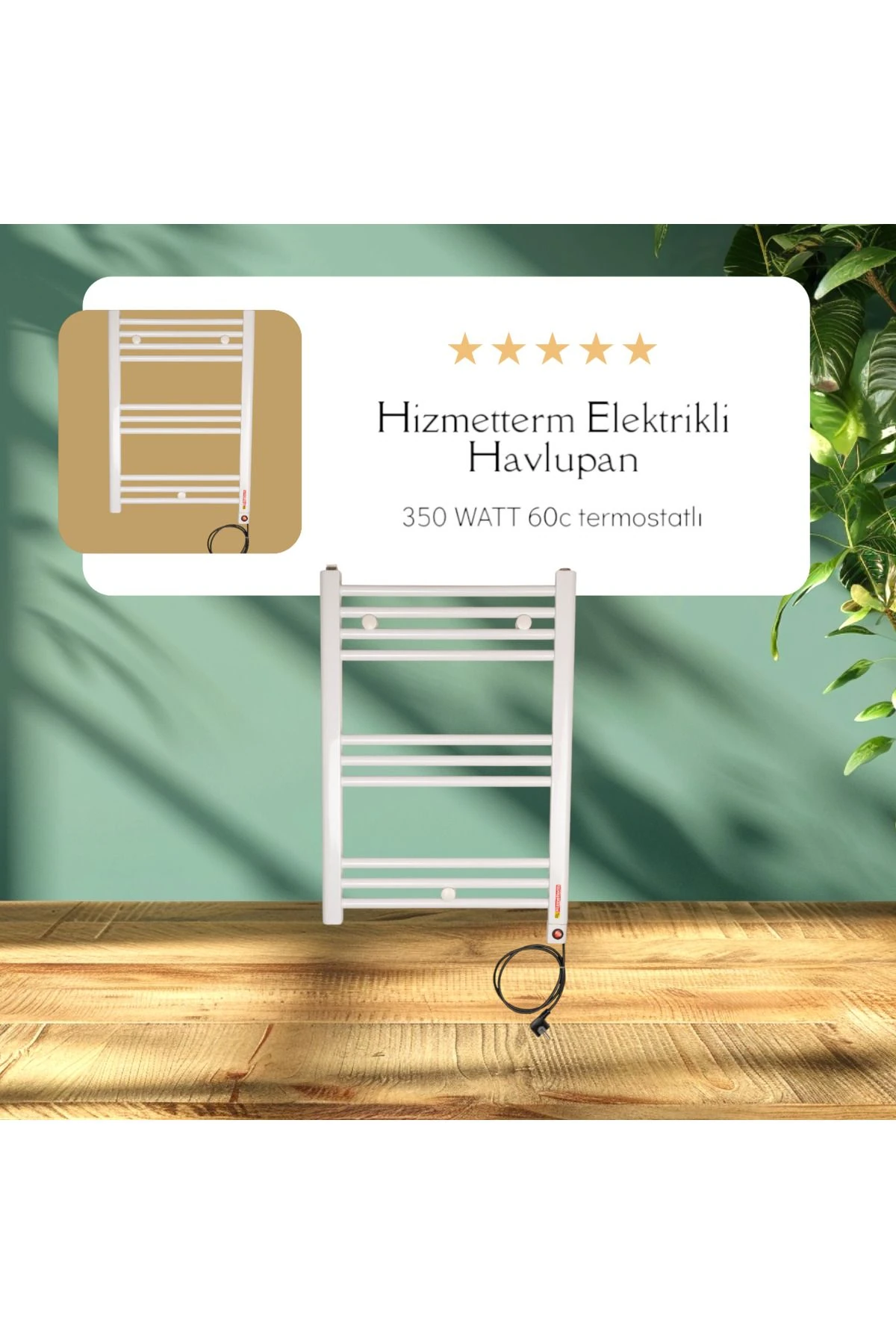 Elektrikli Havlupan 50x70 Beyaz
