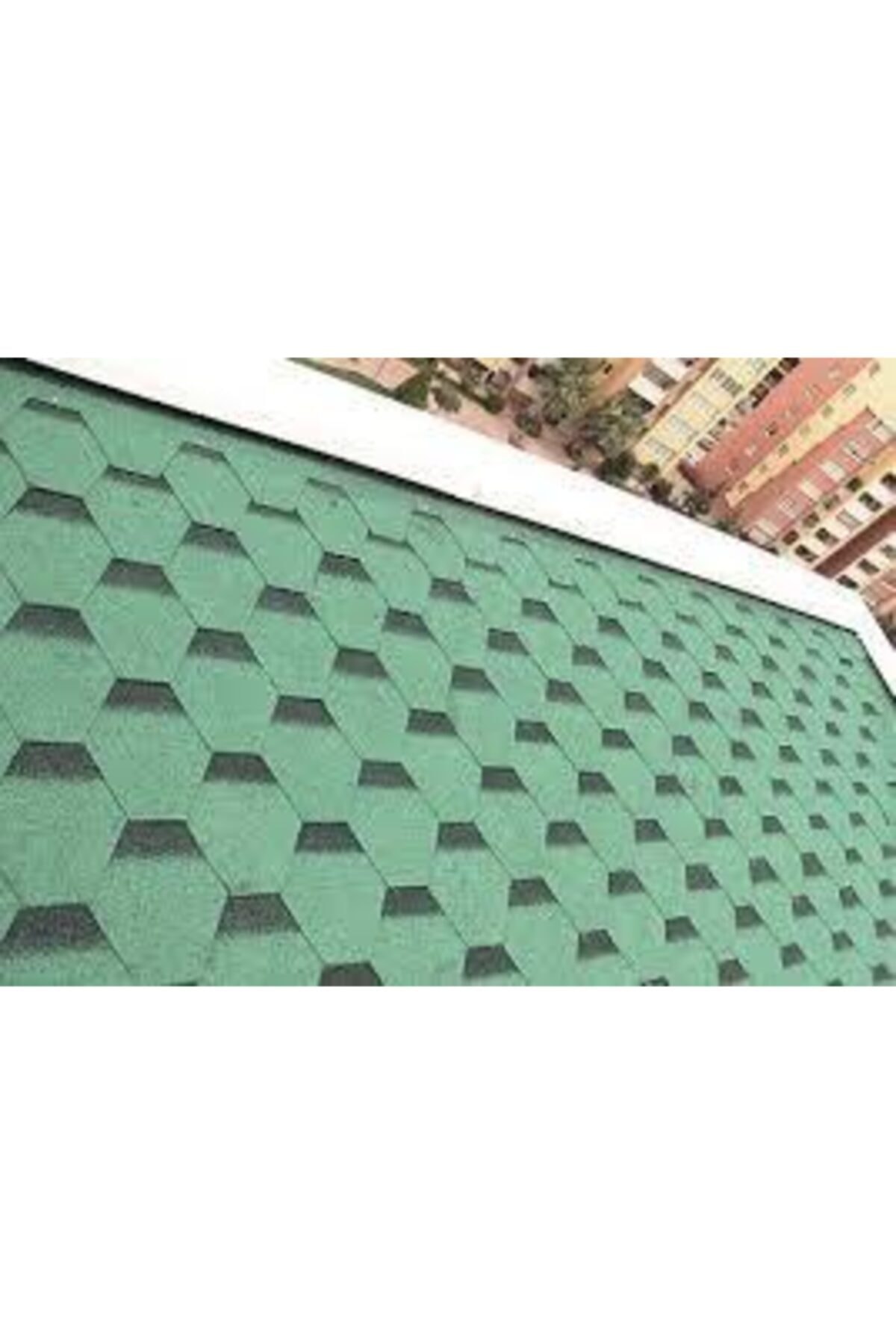 OZKUVVET Yeşil Petek Shingle Bitukal Çatı Kaplaması 2,61 M2