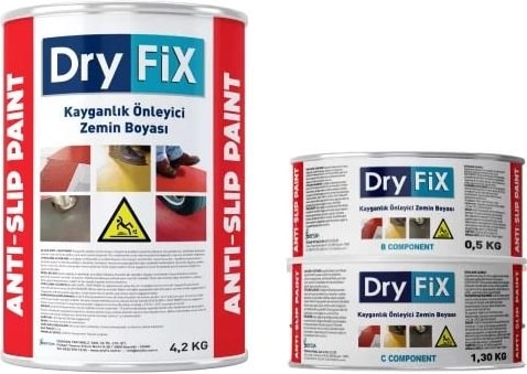 Anti Slip Paint Kayganlık Önleyici Zemin Boyası 6 kg Beyaz