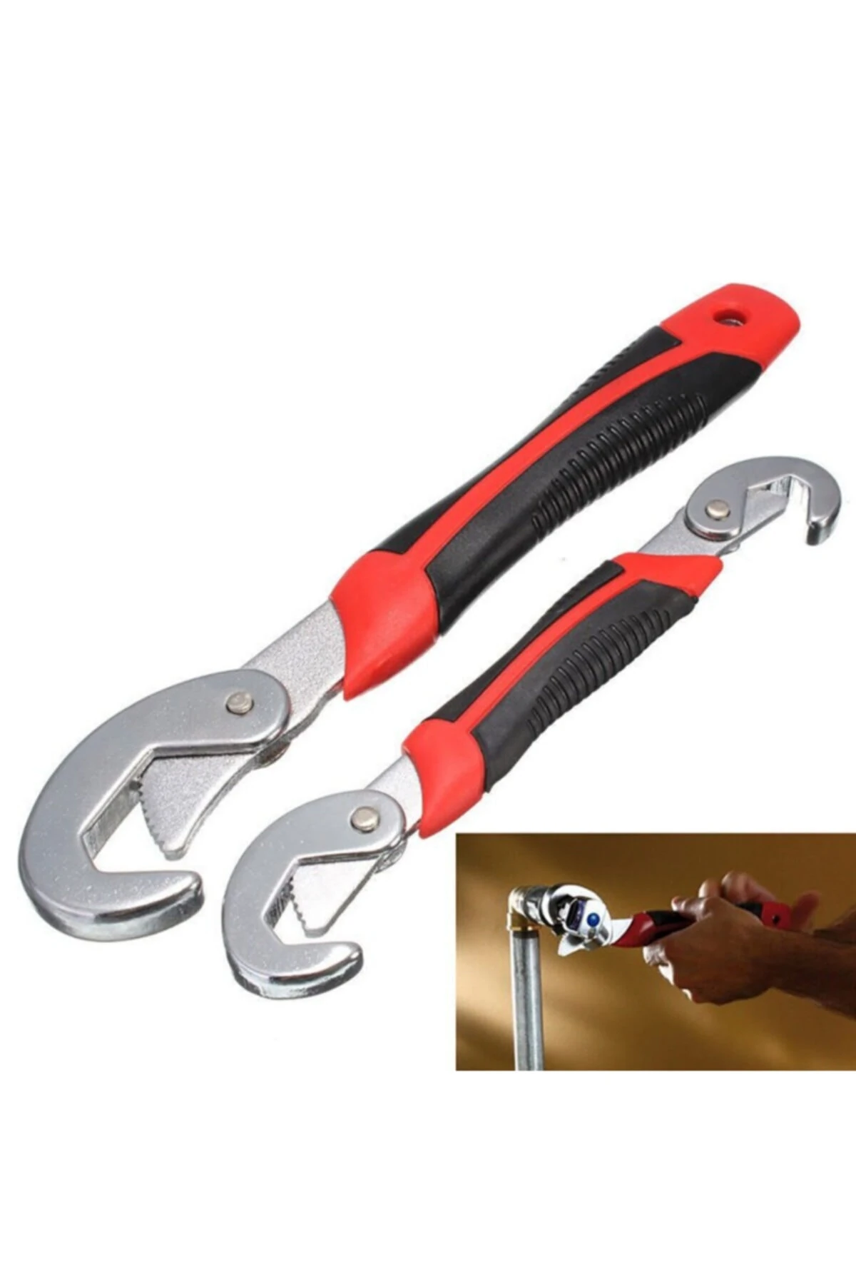 Akıllı Ingiliz Anahtarı Kurbağacık Pense Takım 2 Li Set Ev Ofis Dükkan Depo Pratik El Aleti Hırdavat