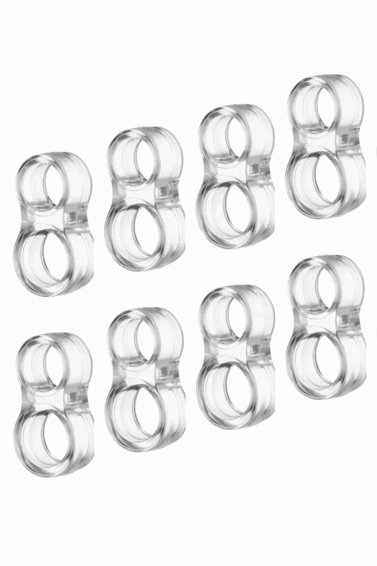 Plastik 8’li Kapı Kolu Pencere Stoperi, Kapı Arkası Duvar Koruyucu Tampon Silikon Durdurucu