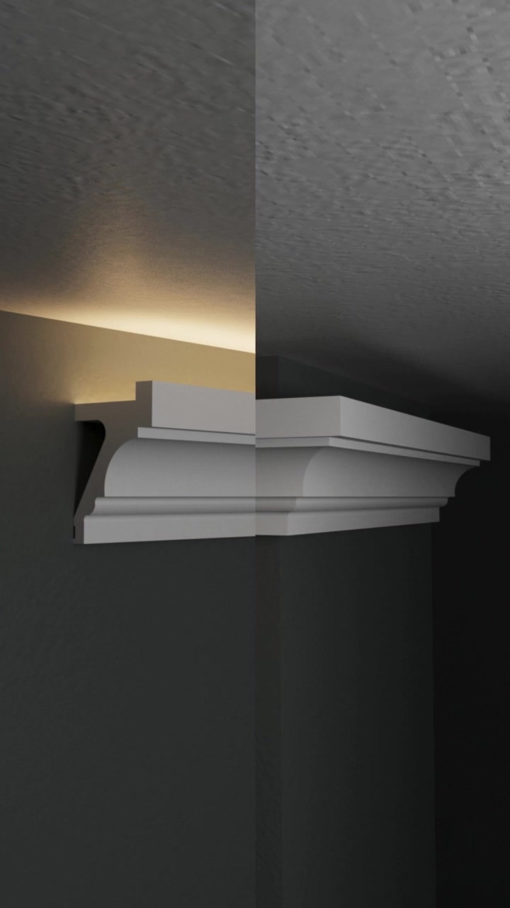 Ledli Kartonpiyer, 10lu Paket 24m Polimer Dayanıklı Boyanabilir Tavan Duvar Aydınlatma, Adeti 240cm