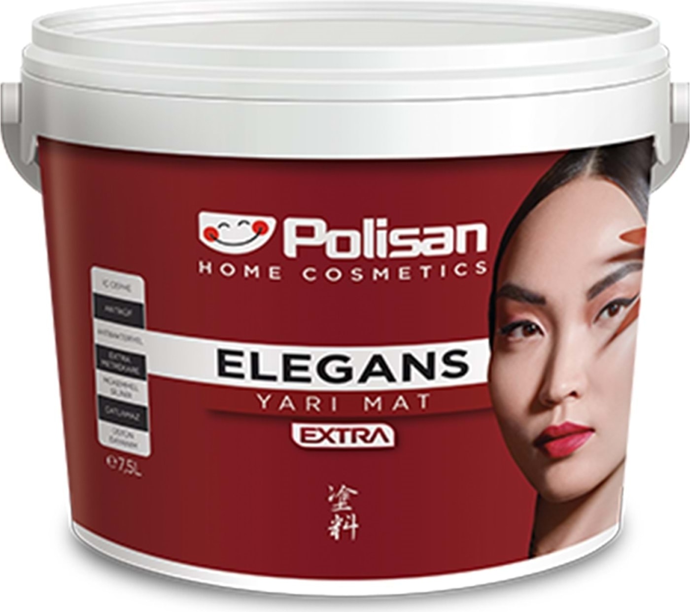 Elegans Extra Yarı Mat Silikonlu Iç Cephe Boya - 4474-GIZEMLI Gri Cİ-7603 - 15 Lt