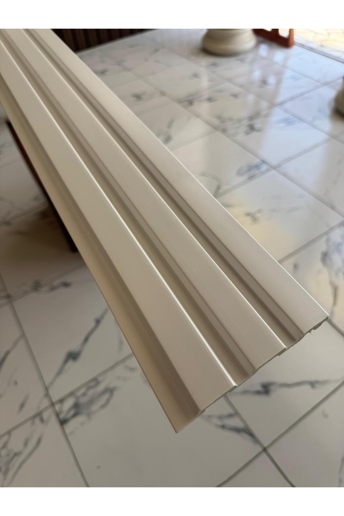 Pvc Polimer White Duvar Lambiri Ofis Tv Arkası Koridor Dekoratif Panel