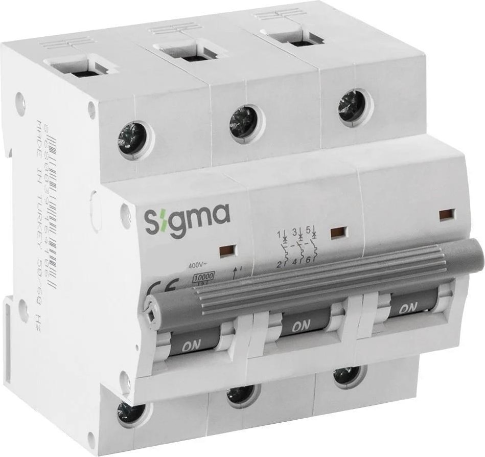 1SL380C 3X80A 10KA C Serisi Otomatik Sigorta
