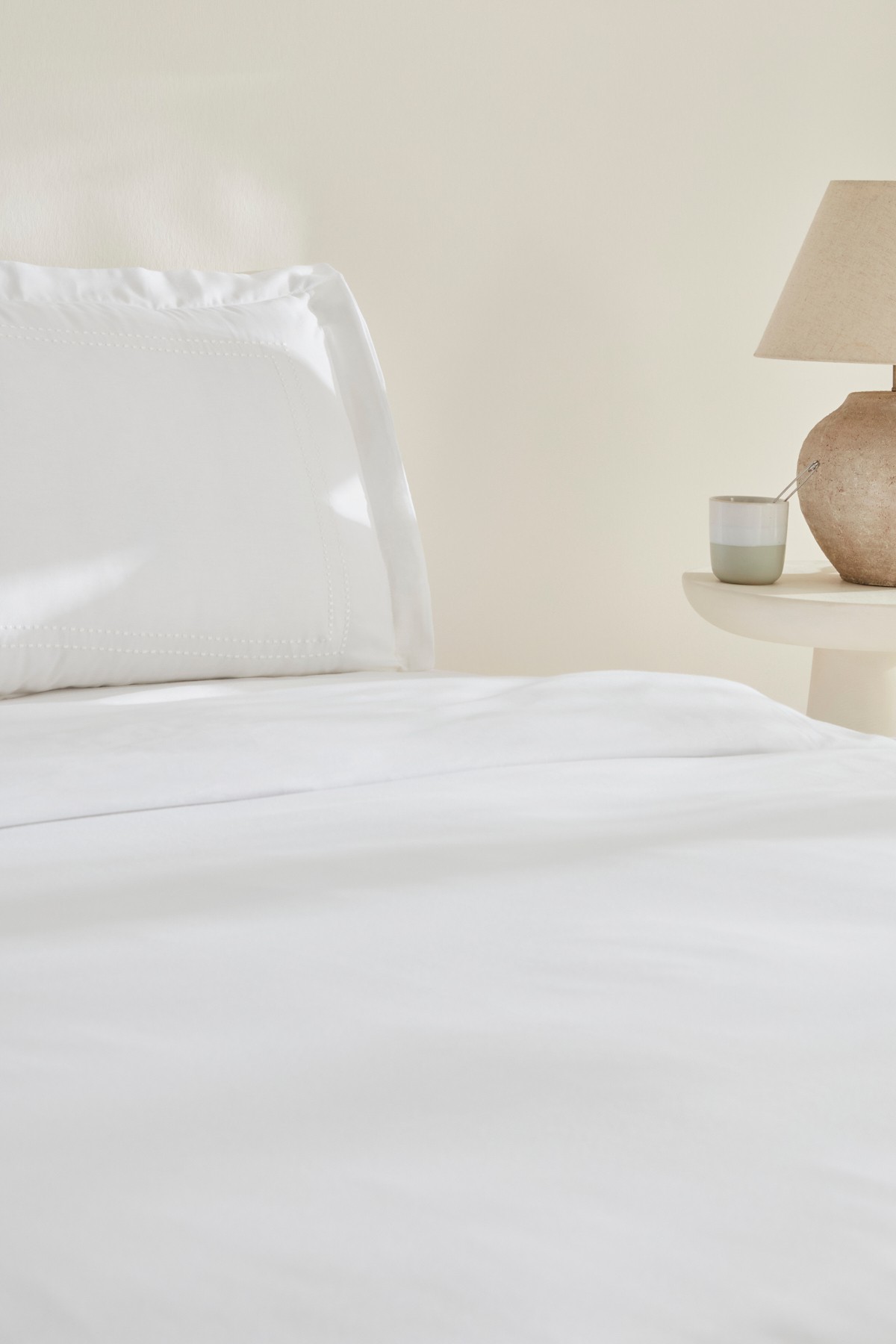 White Collection Felves %100 Pamuk Çift Kişilik Nevresim Takımı Beyaz